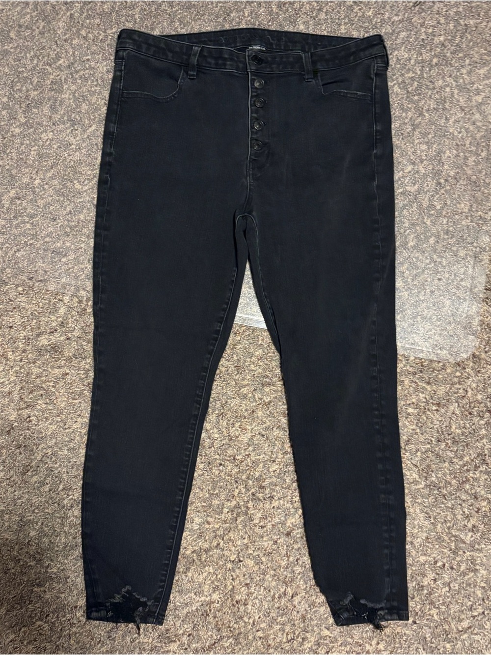 American Eagle Black Faded Denim Jeans